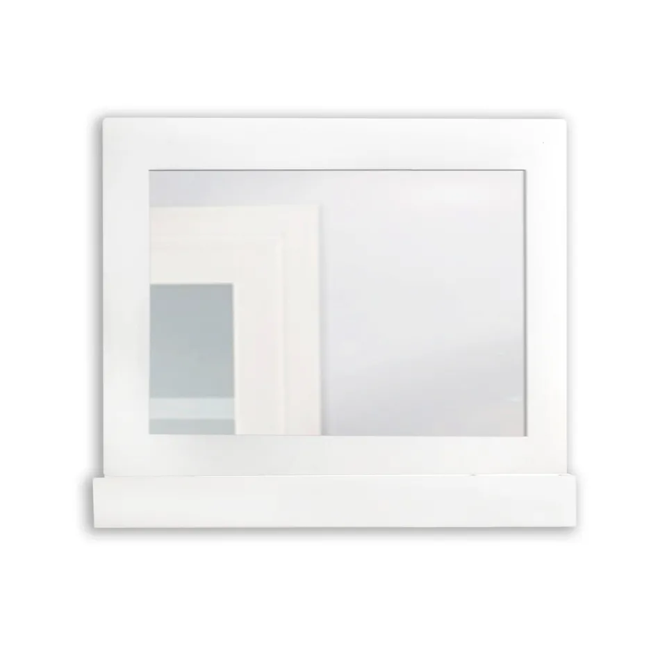 Horizontal Plexiglass Wall Mirror Container Made in Italy - Kiran Viadurini