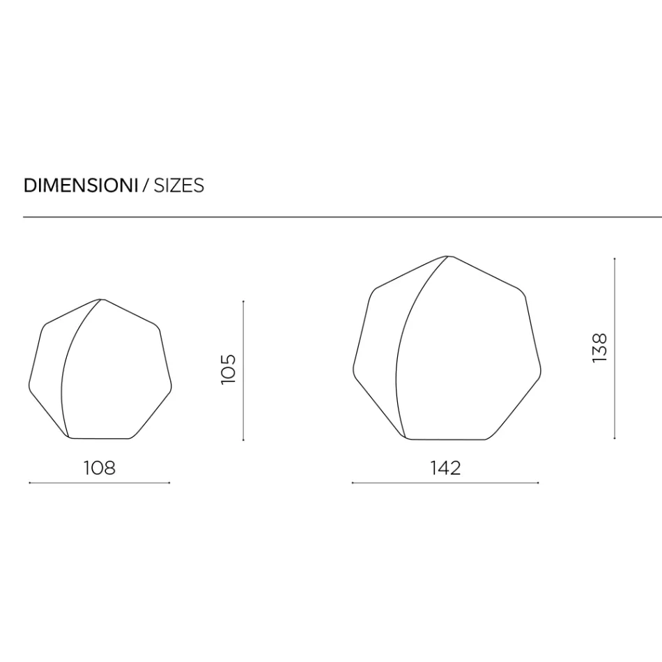 Irregular Polygonal Mirror with Beveled Corners Made in Italy - Calyra Viadurini