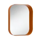 Rounded Rectangular Mirror, Metal Frame Made in Italy - Alexandra Viadurini