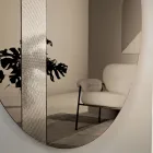Round Mirror with Mesh Insert Made in Italy - Brigitta Viadurini