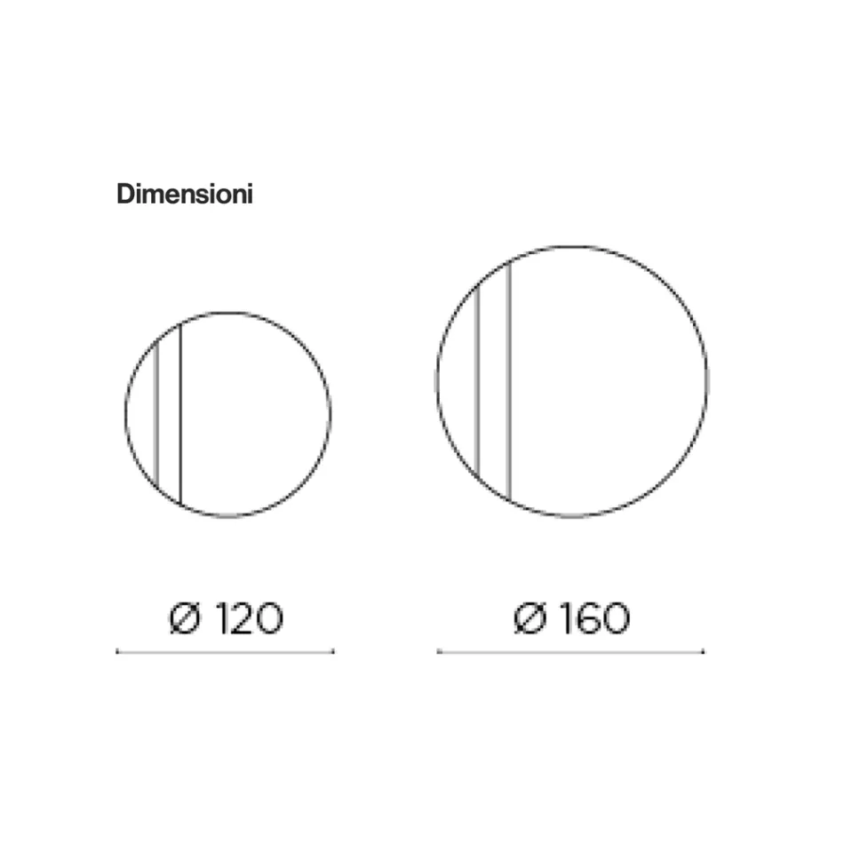 Round Mirror with Mesh Insert Made in Italy - Brigitta Viadurini