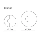 Round Wall Mirror with Mesh Insert Made in Italy - Annabella Viadurini