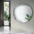Round Wall Mirror with Lateral Grinding Made in Italy - Andreina Viadurini