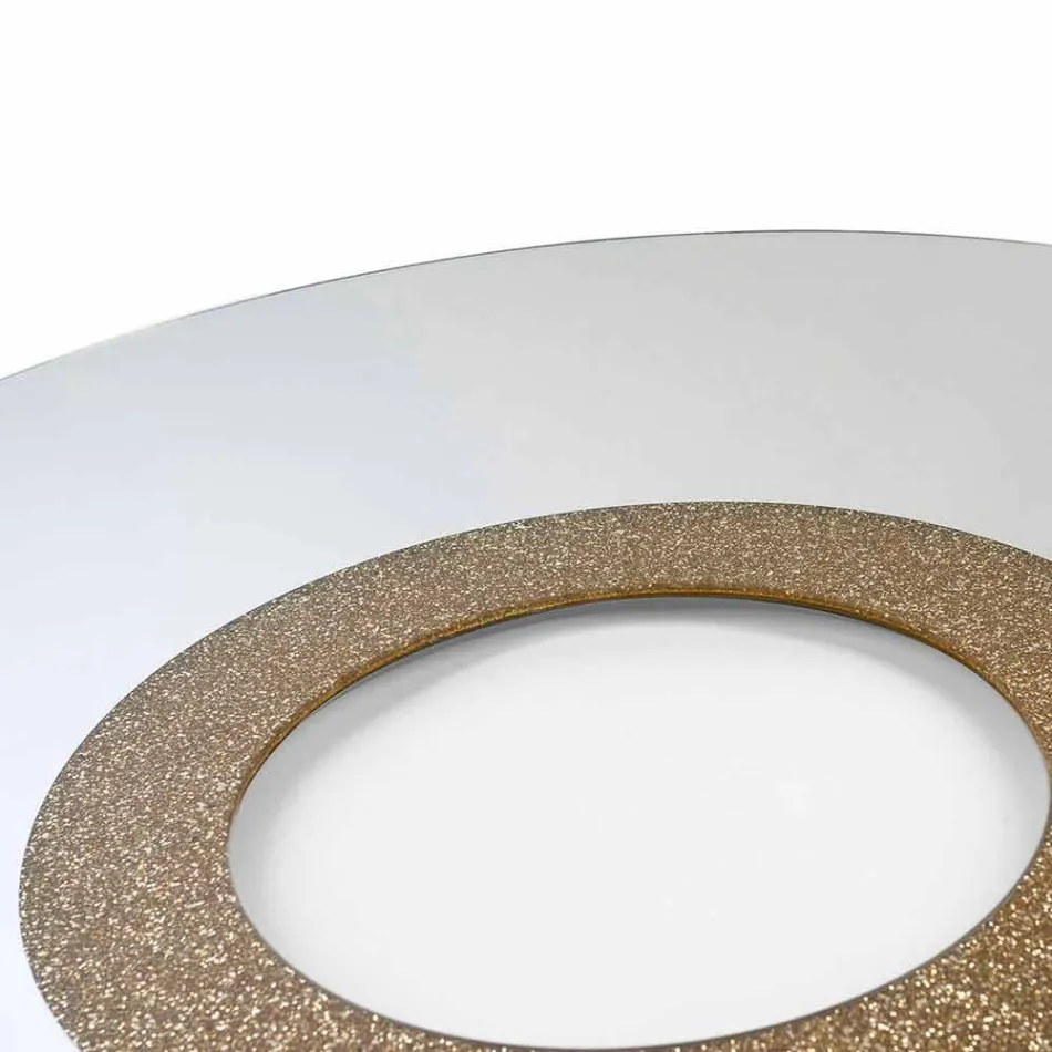 Round mirror of modern design made in Italy Aris Viadurini