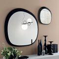 Shaped Mirror Made of Two Overlapping Glass Panels Made in Italy - Alida