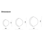 Abigaille Shaped Mirror with Semi-Frame in Fused Glass Made in Italy Viadurini