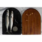 Cutting Board and Kitchen Accessories in Marble, Wood and Steel Luxury Design - Icaro Viadurini