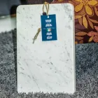 Cutting board in Carrarra White Marble of Made in Italy Design - Masha Viadurini
