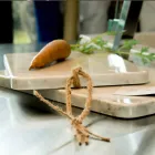 Cutting board in Carrarra White Marble of Made in Italy Design - Masha Viadurini