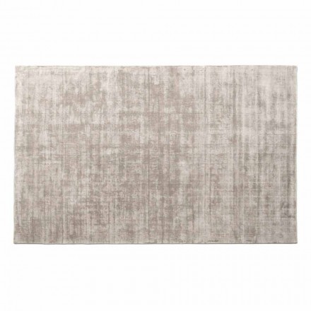 Rectangular Living Room Carpet in Viscose, High Quality Made in Italy - Stephan Viadurini
