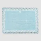 Cotton and Linen Sponge Bathroom Rug with Poema Lace 2 Colors - Cuorotto Viadurini