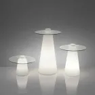 Slide Peak high table (H120) polyethylene and glass made in Italy Viadurini