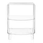 Low Table Bedside Table in Transparent Plexiglass Made in Italy - Alamain Viadurini