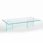 Low Coffee Table in Extra-clear Glass 2 Sizes Made in Italy - Random Viadurini