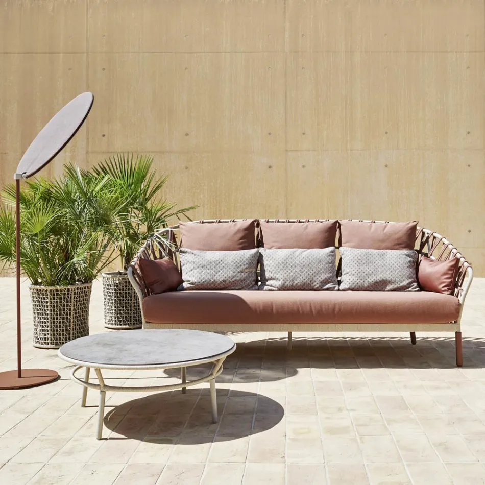 Low Table Hpl Top or Ceramic Made in Italy - Emmacross by Varaschin Viadurini