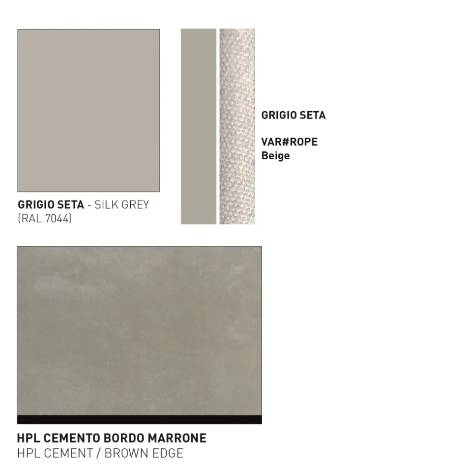 Low Table Hpl Top or Ceramic Made in Italy - Emmacross by Varaschin Viadurini