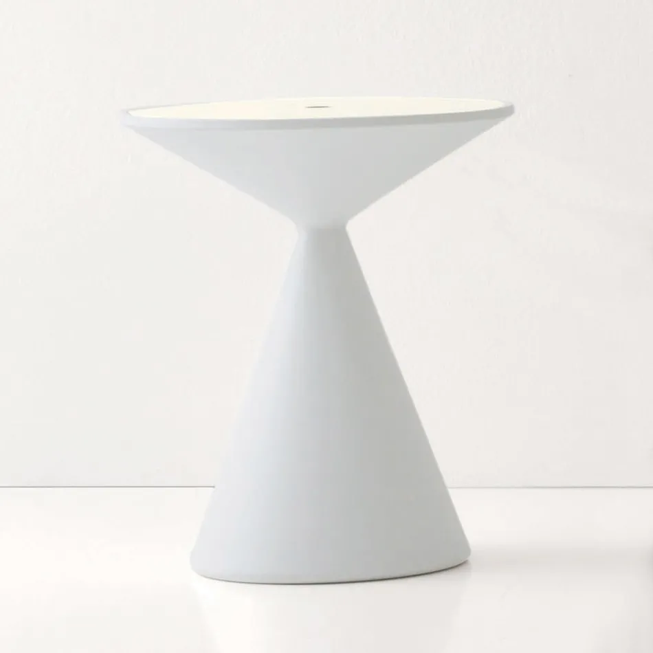 Outdoor Coffee Table in Colored Polyethylene with Internal Compartment - Acute Viadurini