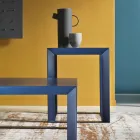 Square Design Metal Coffee Table in 2 Sizes - Josyane Viadurini