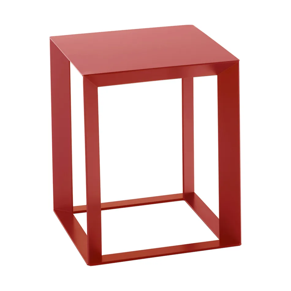 Square Design Metal Coffee Table in 2 Sizes - Josyane Viadurini