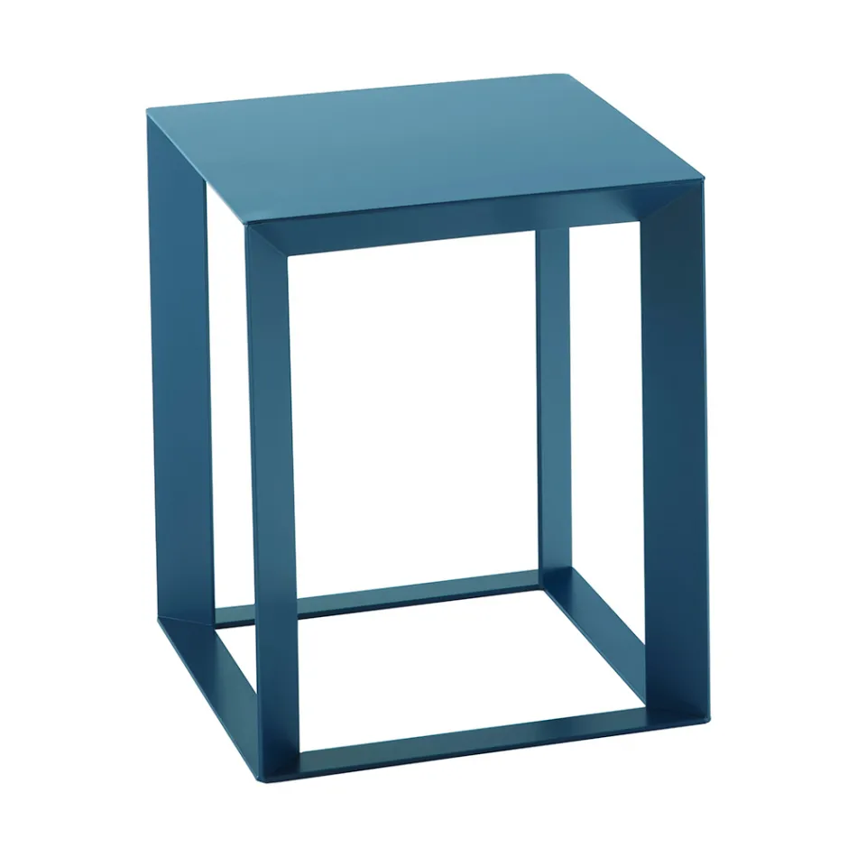 Square Design Metal Coffee Table in 2 Sizes - Josyane Viadurini