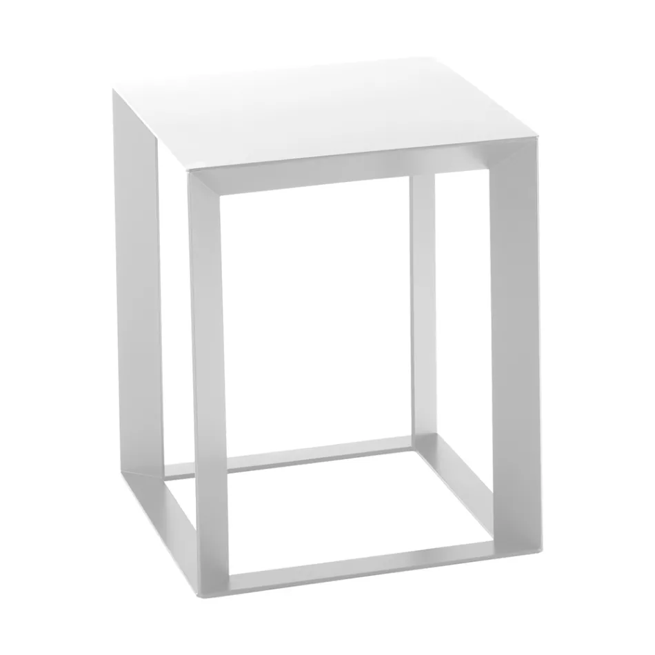 Square Design Metal Coffee Table in 2 Sizes - Josyane Viadurini