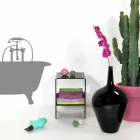 Contemporary black coffee table / nightstand Mimi, made in Italy Viadurini