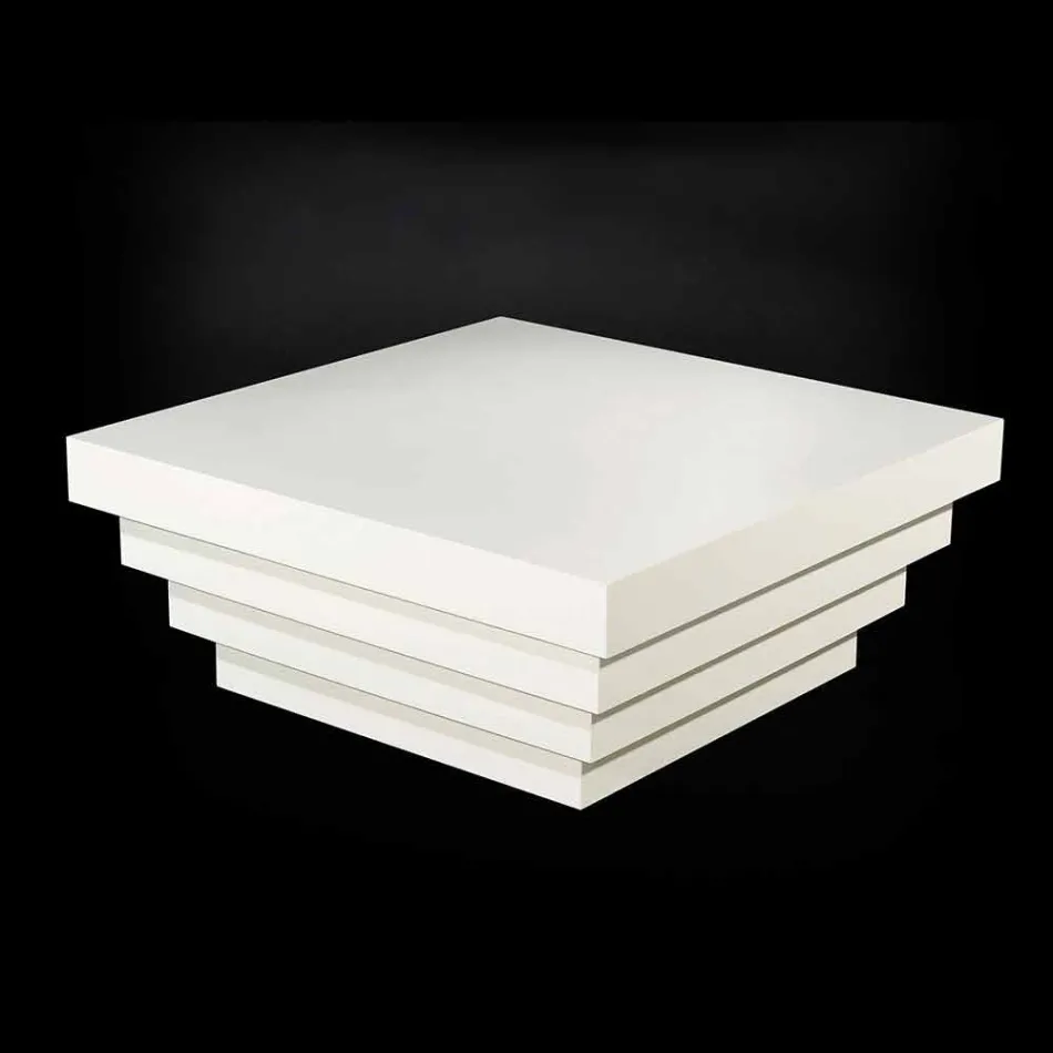 Coffee table design Coffee Silhouette Cadeau wood fiber Viadurini