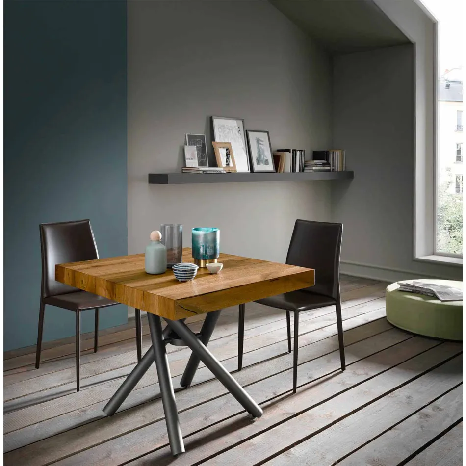 Transformable Design Coffee Table in Made in Italy Wood - Vincenzo Viadurini