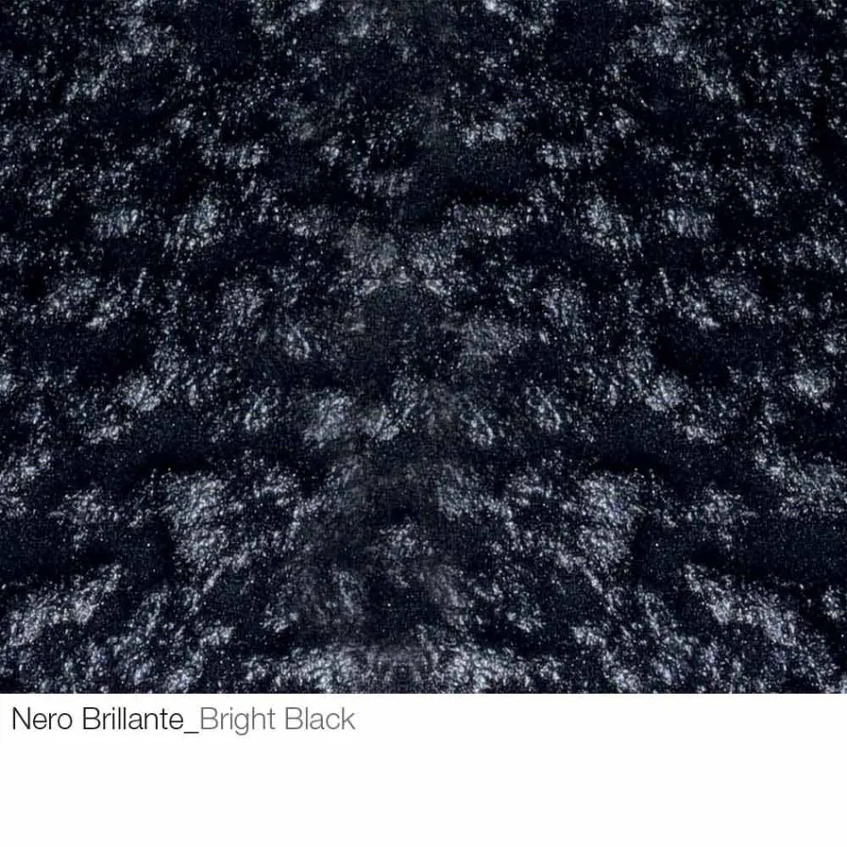 Coffee Table in Forged Crystal and Metal Made in Italy - Montebianco Viadurini