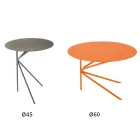 High Quality Colored Metal Coffee Table Made in Italy - Olesya Viadurini