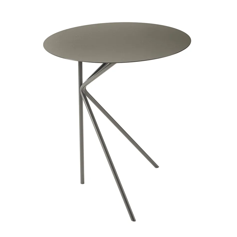 High Quality Colored Metal Coffee Table Made in Italy - Olesya Viadurini