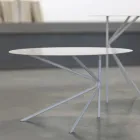 Round Metal Coffee Table, Design in Various Colors and 2 Sizes - Olesya Viadurini