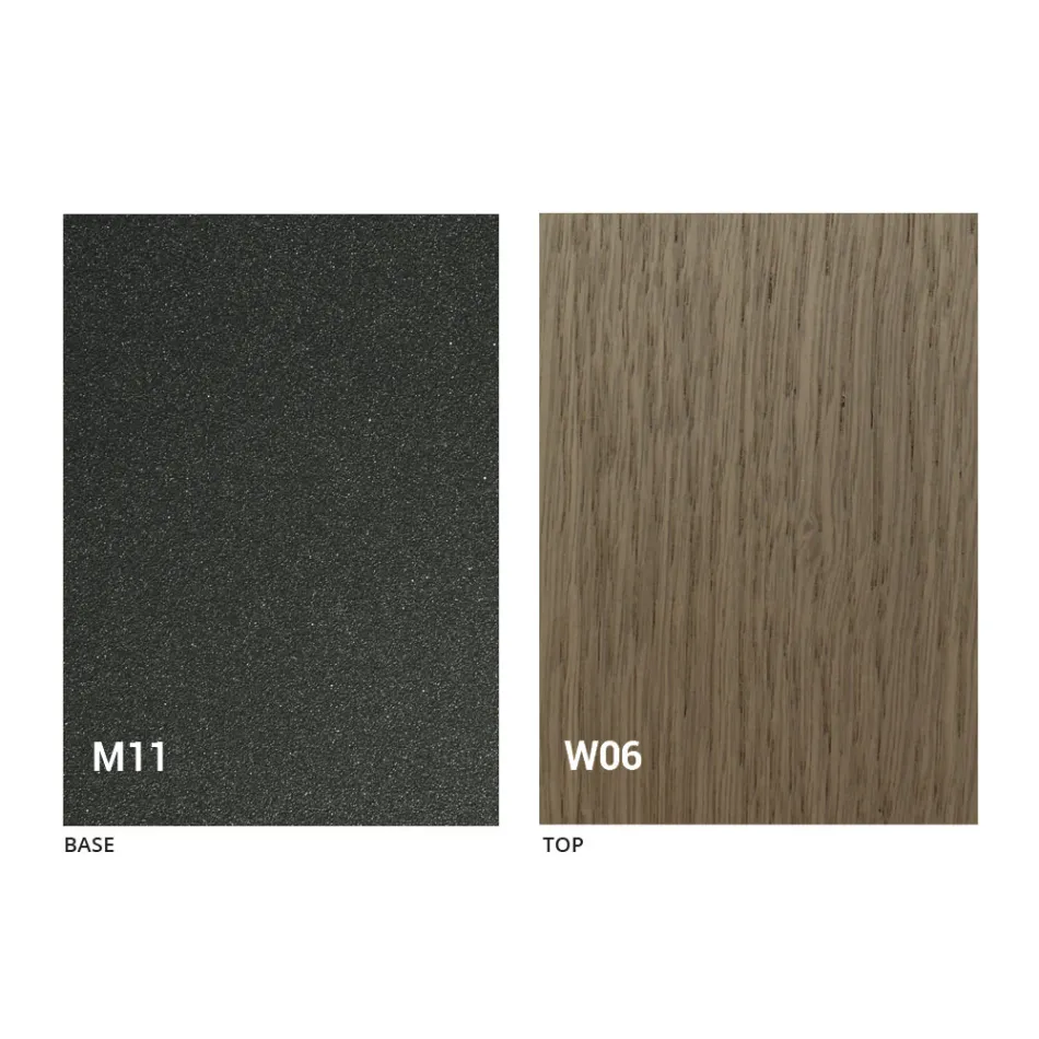 Modern Transforming Coffee Table in Wood and Metal Made in Italy - Fabio Viadurini