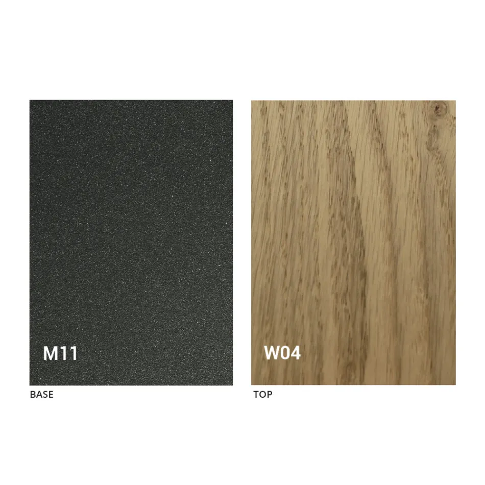 Modern Transforming Coffee Table in Wood and Metal Made in Italy - Fabio Viadurini