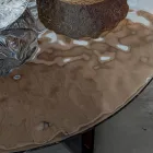 Round Glass Coffee Table for Living Room Design 3 Sizes - Imolao Viadurini