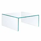 Rectangular Coffee Table in Extralight Glass Made in Italy - Nodino Viadurini