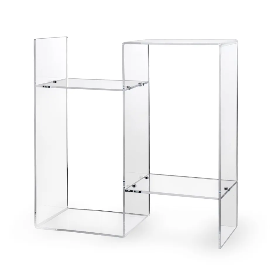 Sofa Table in Transparent or Fume Plexiglass Made in Italy - Janne Viadurini