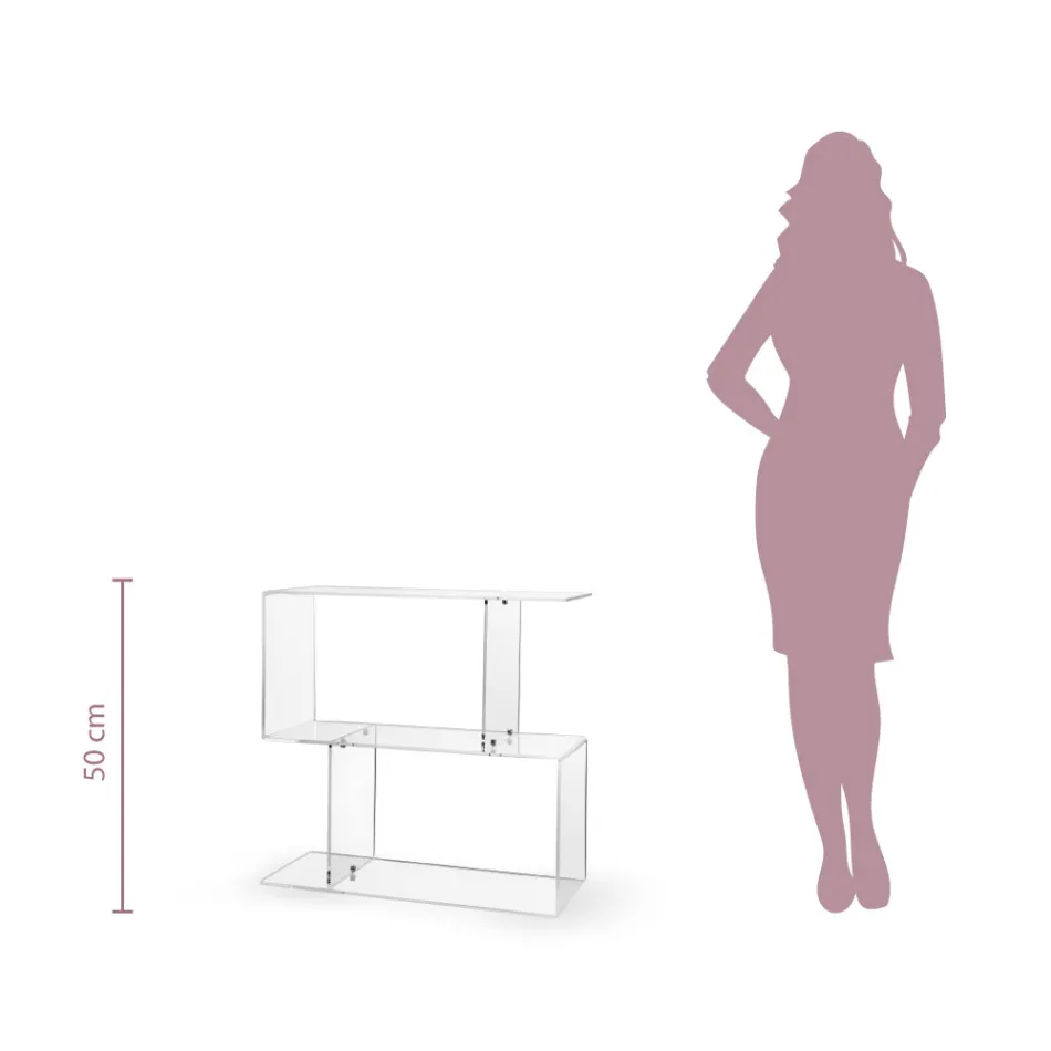 Sofa Table in Transparent or Fume Plexiglass Made in Italy - Janne Viadurini