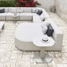 Aluminum and Steel Outdoor Coffee Table Made in Italy - Plinto by Varaschin Viadurini