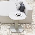 Aluminum and Steel Outdoor Coffee Table Made in Italy - Plinto by Varaschin