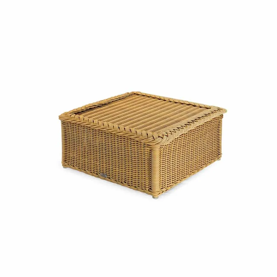 Table for outdoors made entirely of polyethylene braided hand Matt Viadurini