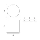 Bright Outdoor Coffee Table in White Polyethylene Made in Italy - Derti Viadurini