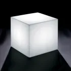 Bright Outdoor Coffee Table in White Polyethylene Made in Italy - Derti Viadurini