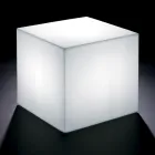 Derti - Illuminated Outdoor Table in Pearl Polyethylene Made in Italy Viadurini