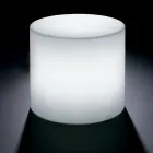 Derti - Illuminated Outdoor Table in Pearl Polyethylene Made in Italy Viadurini