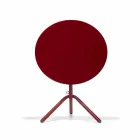 Round Outdoor Metal and Sheet Metal Table Made in Italy - Alberic Viadurini