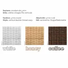 Coffee Garden 56x56 cm hand-woven polyethylene Chad Viadurini