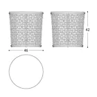 Garden Coffee Table Base in Aluminum Made in Italy - Emma by Varaschin Viadurini