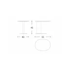 Aluminum Garden Coffee Table Made in Italy - Plinto by Varaschin Viadurini