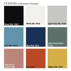 Garden Coffee Table in Hpl and Painted Metal Made in Italy - Guerrino Viadurini